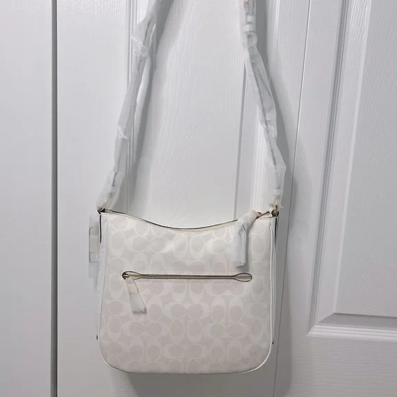 COACH Ellie File Bag In Signature Canvas - Picture 6 of 8